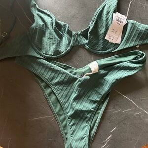 NWT Abercrombie Dark Teal Bikini